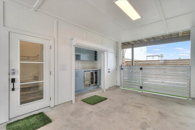 4885 S State Highway 361st St Unit H, Port Aransas, TX 78373 - view of patio / terrace with wine cooler