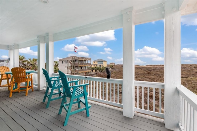 664 Kara Prt, Aransas, TX 78373 - view of wooden terrace