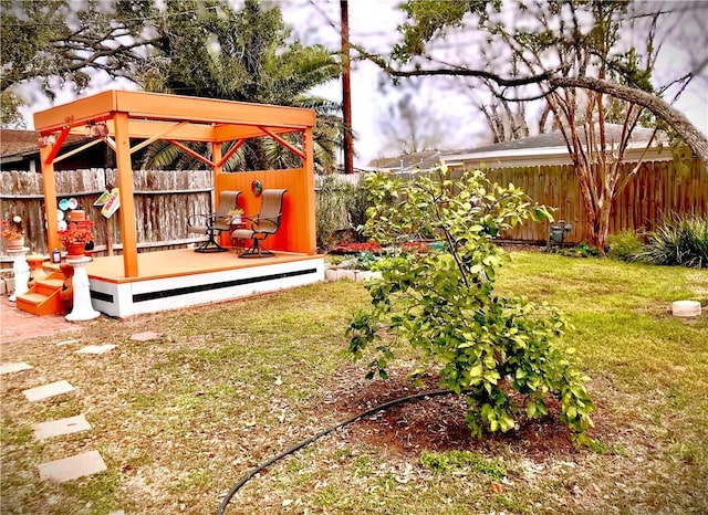 4114 Lowman St, Corpus Christi, TX 78411 - view of yard with a gazebo and a deck
