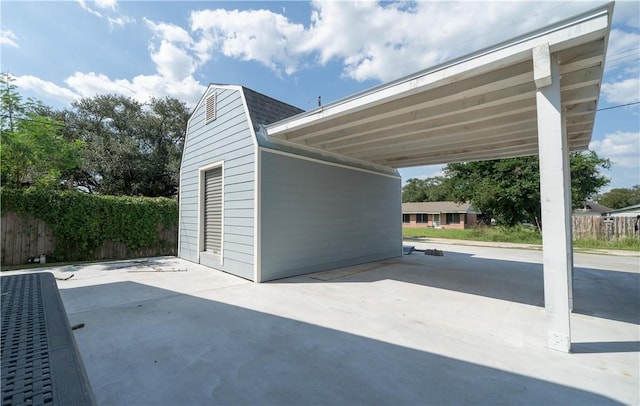 exterior space with fence