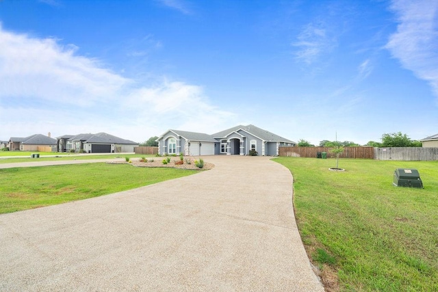 3726 Amanda Ln, Robstown, TX 78380 - ranch-style home with an attached garage and concrete driveway