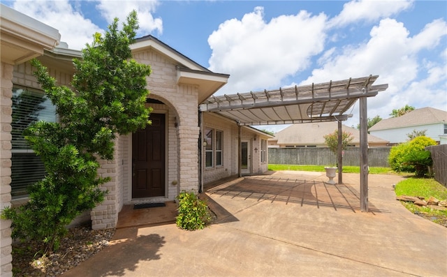 7418 Bar T Dr, Corpus Christi, TX 78414 - view of patio with a pergola