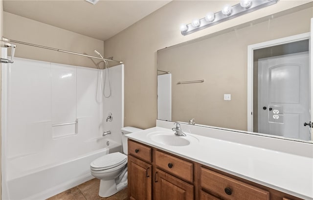 7418 Bar T Dr, Corpus Christi, TX 78414 - bathroom featuring vanity,  shower combination, and tile patterned flooring