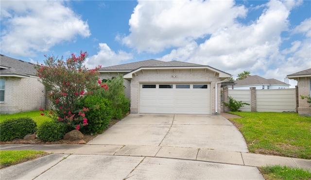 7418 Bar T Dr, Corpus Christi, TX 78414 - ranch-style home featuring brick siding, an attached garage, concrete driveway, and a shingled roof