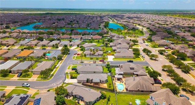 7418 Bar T Dr, Corpus Christi, TX 78414 - aerial view of residential area with a nearby body of water