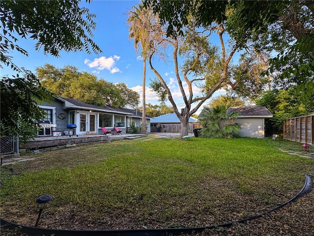 447 Santa Monica Pl, Corpus Christi, TX 78411 - view of yard with a patio area