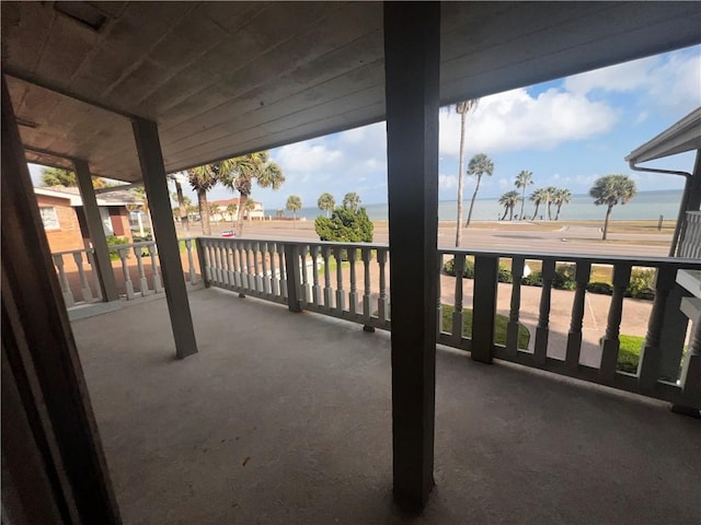 5445 Ocean Dr, Corpus Christi, TX 78412 - patio / terrace featuring a water view