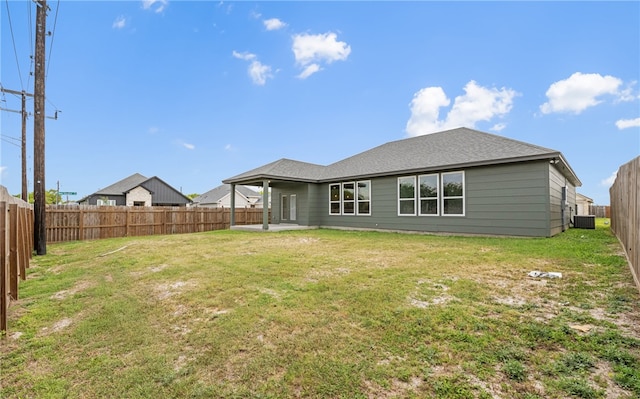 3401 Travis Ct, Corpus Christi, TX 78414 - rear view of property featuring a patio area and central AC unit