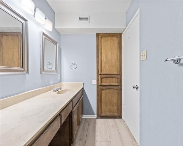 7006 Powderhorn Ct, Corpus Christi, TX 78413 - bathroom with vanity and wood finished floors