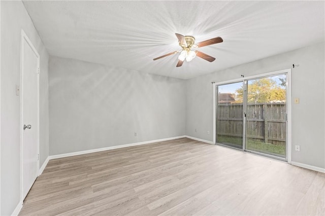 7006 Powderhorn Ct, Corpus Christi, TX 78413 - unfurnished room featuring ceiling fan and light wood-style flooring