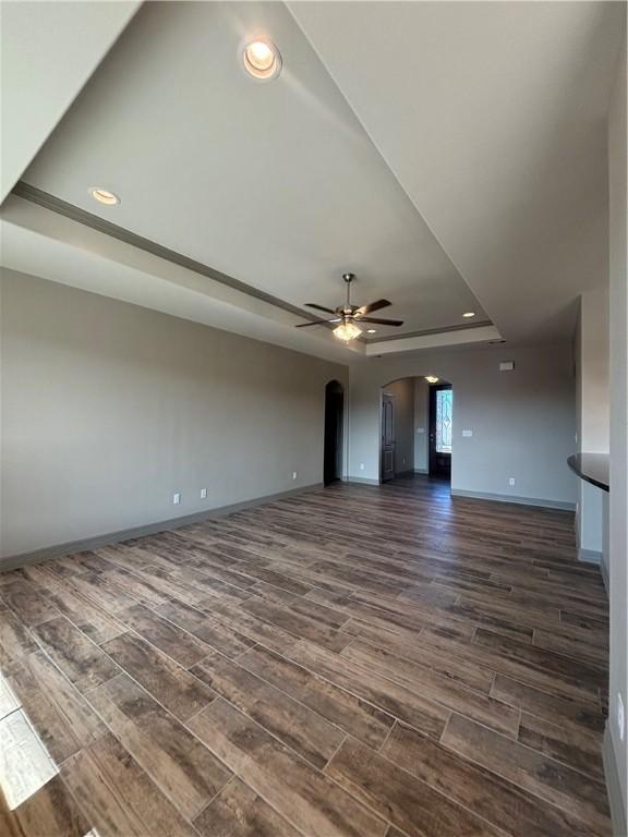 106 Guadalupe Palm Cir, Portland, TX 78374 - unfurnished dining area featuring plenty of natural light, a chandelier, and dark wood finished floors