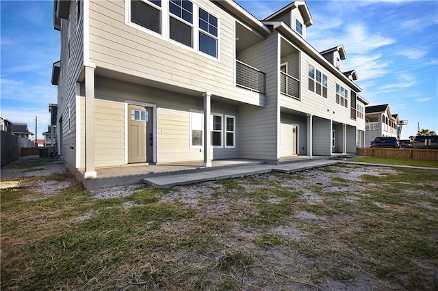 rear view of house featuring a patio area