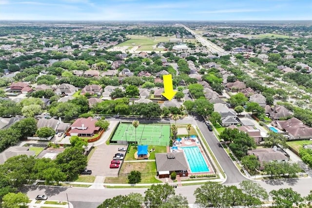 7430 Bourget Dr, Corpus Christi, TX 78413 - aerial perspective of suburban area