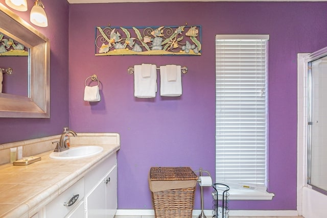 bathroom featuring vanity