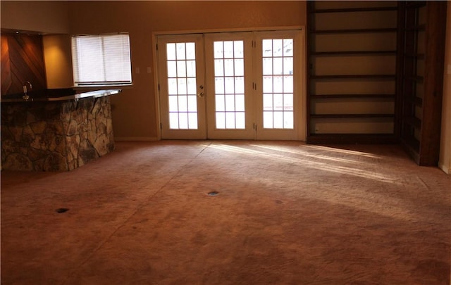 interior space featuring a healthy amount of sunlight and carpet flooring