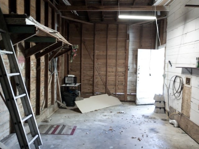 view of basement