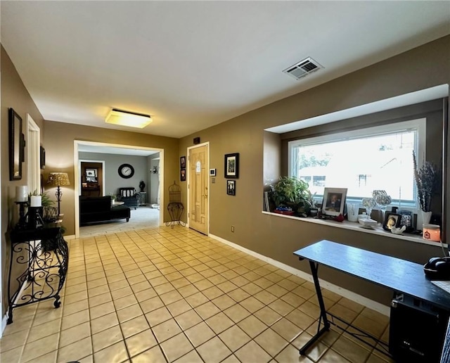 view of tiled foyer