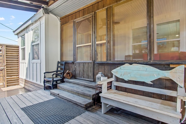 view of wooden terrace