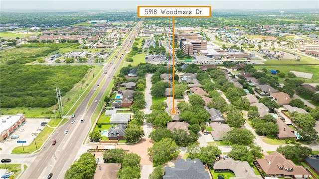 5918 Woodmere Dr, Corpus Christi, TX 78414 - aerial view of property's location featuring a main thoroughfare