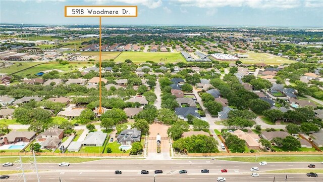 5918 Woodmere Dr, Corpus Christi, TX 78414 - aerial perspective of suburban area