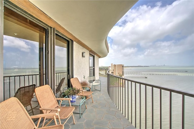 4500 Ocean Dr Unit 9A, Corpus Christi, TX 78412 - balcony with a water view