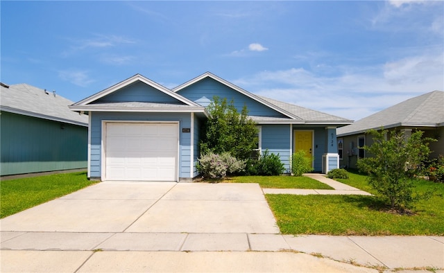 6734 Mikayla St, Corpus Christi, TX 78413 - single story home with a front yard, a garage, and concrete driveway