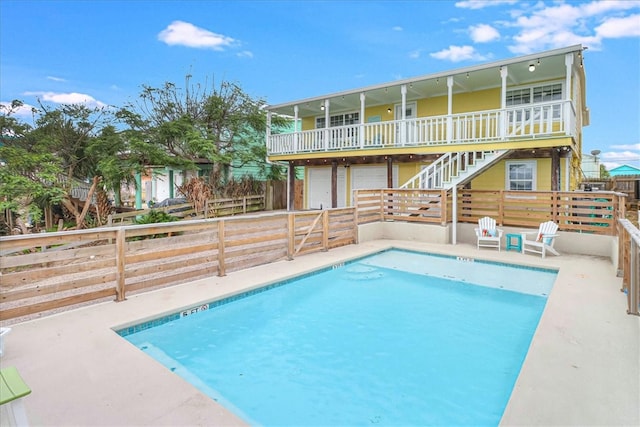 view of pool with a patio area