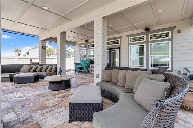 602 Banyan Beach Dr, Port Aransas, TX 78373 - view of patio with outdoor lounge area