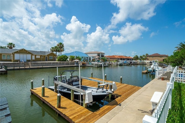 1025 Pompano Dr, Aransas Pass, TX 78336 - dock area with a water view and a residential view