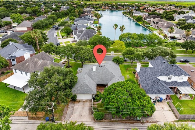 4442 Lake Superior Dr, Corpus Christi, TX 78413 - aerial perspective of suburban area featuring a large body of water