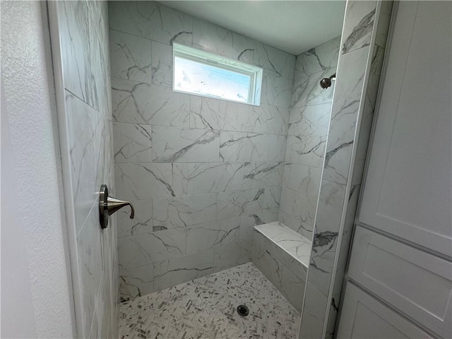 13741 Tajamar St, Corpus Christi, TX 78418 - bathroom featuring tiled shower