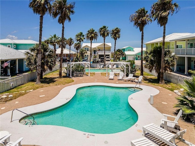 view of pool with a patio area