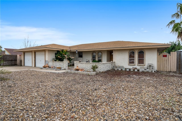 ranch-style house with a garage