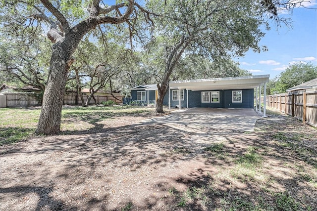 view of back of property