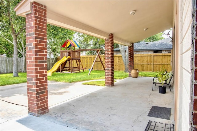 2821 Quebec Dr, Corpus Christi, TX 78414 - view of patio featuring a playground