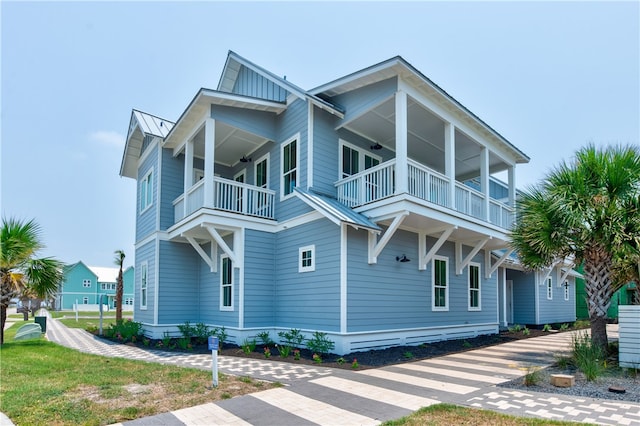 exterior space with a balcony