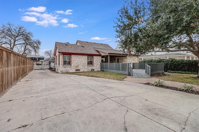 view of back of property