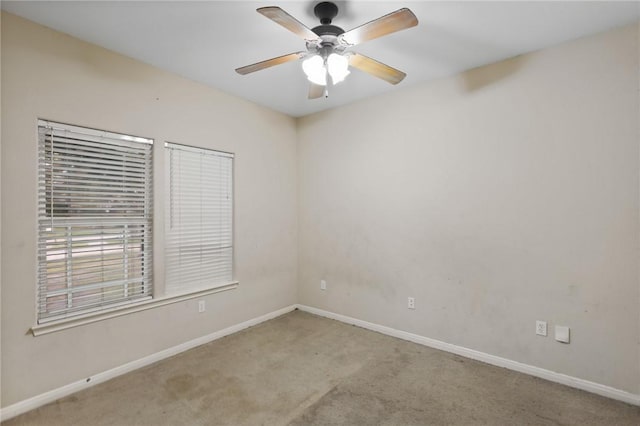 2046 Beckworth, Corpus Christi, TX 78410 - carpeted empty room with baseboards and ceiling fan