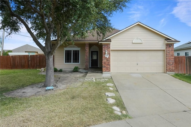 2046 Beckworth, Corpus Christi, TX 78410 - single story home featuring brick siding, concrete driveway, and an attached garage
