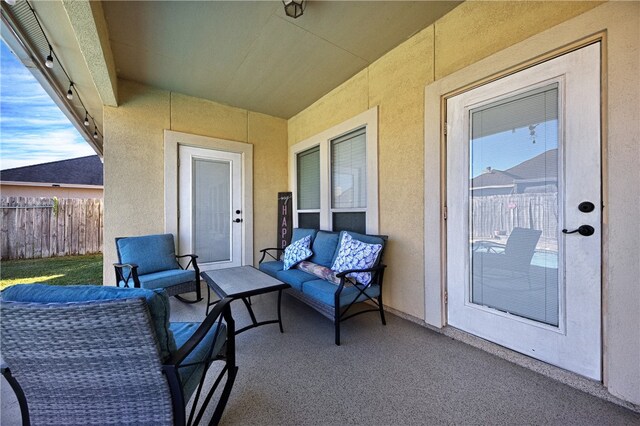 view of patio / terrace with outdoor lounge area