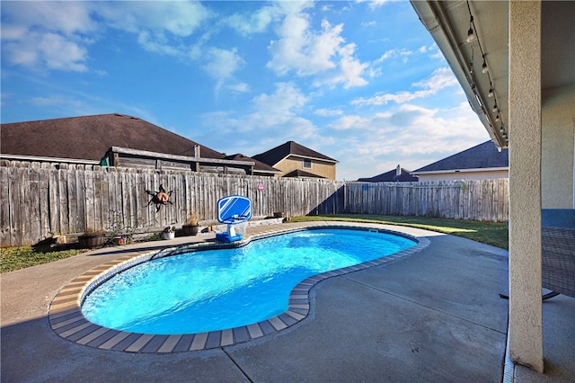 view of pool with a patio