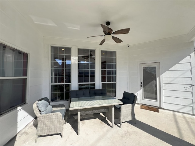6317 Sir Jack St, Corpus Christi, TX 78414 - view of patio featuring a ceiling fan