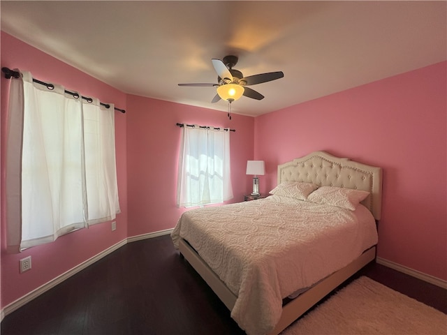6317 Sir Jack St, Corpus Christi, TX 78414 - bedroom featuring ceiling fan and wood finished floors