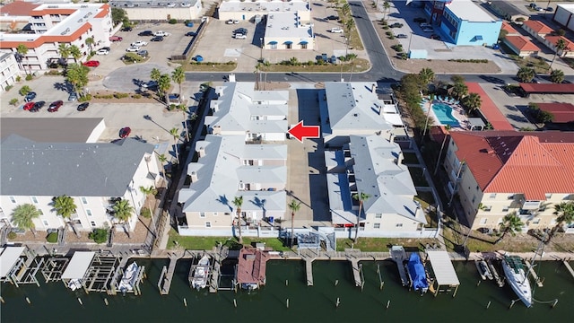 14435 Compass St Unit C, Corpus Christi, TX 78418 - aerial view of residential area featuring a large body of water