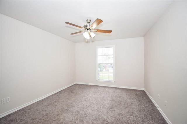 14435 Compass St Unit C, Corpus Christi, TX 78418 - unfurnished room featuring carpet, ceiling fan, and baseboards