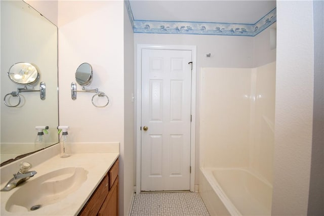 14435 Compass St Unit C, Corpus Christi, TX 78418 - bathroom featuring vanity and tile patterned flooring