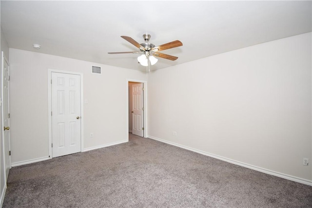14435 Compass St Unit C, Corpus Christi, TX 78418 - unfurnished bedroom featuring carpet flooring, baseboards, and ceiling fan