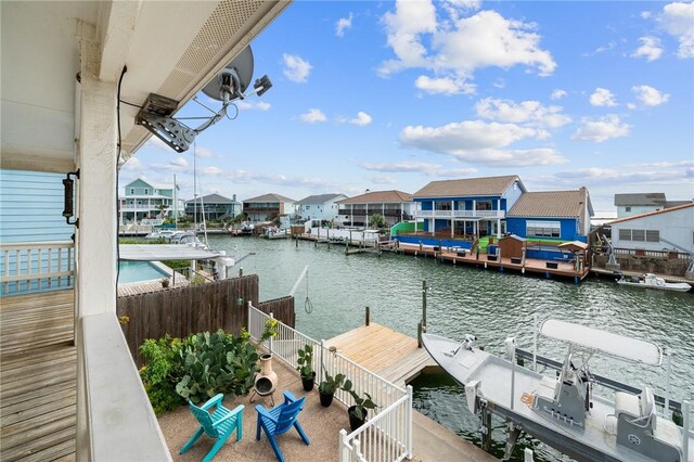 213 Port, Saint Claire, City By The Sea, TX 78336 - dock featuring a water view and a residential view