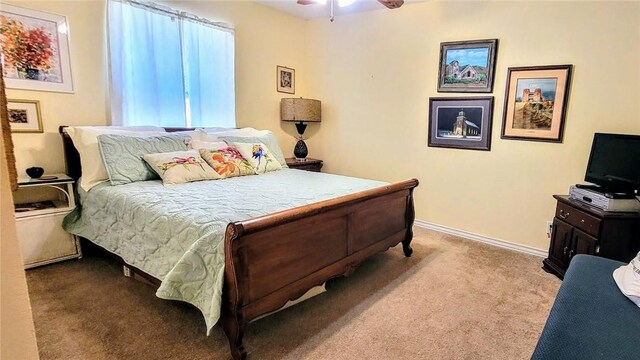 1017 Hickory Ave, Rockport, TX 78382 - carpeted bedroom featuring baseboards