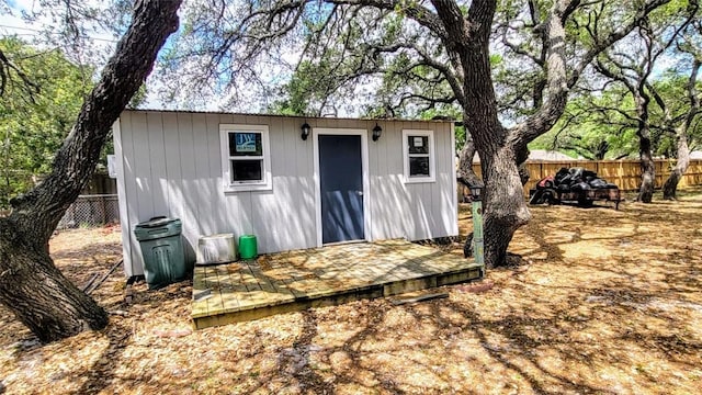1017 Hickory Ave, Rockport, TX 78382 - view of shed with a fenced backyard